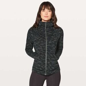 Lululemon | Women’s Scuba Hoodie Light Cotton Fleece Sweatshirt Camo Camouflage